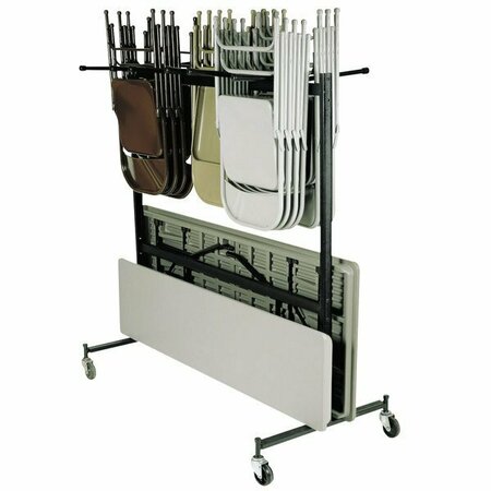NATIONAL PUBLIC SEATING 42-8-60 Folding Chair / Table / Coat Storage and Transport Dolly 38642860